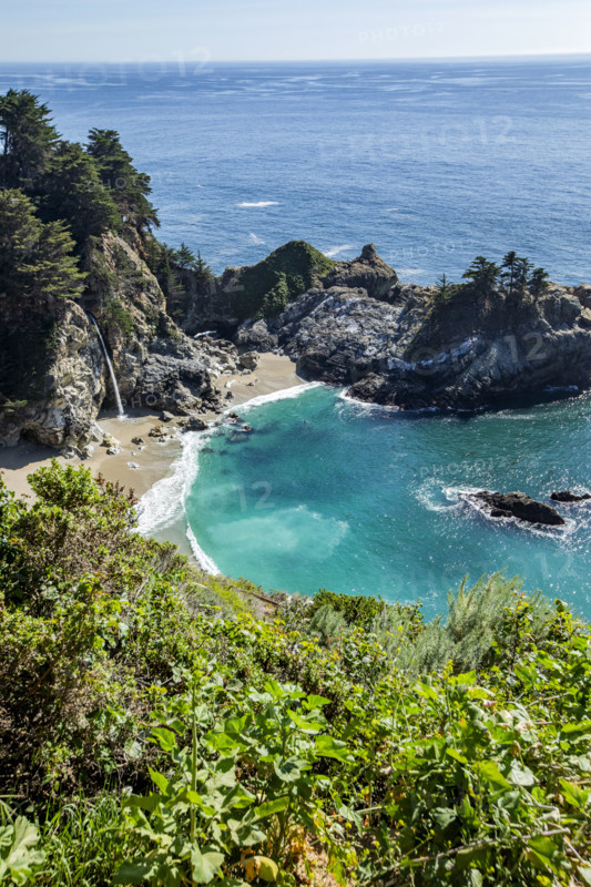McWay Falls Along the Big Sur Coast