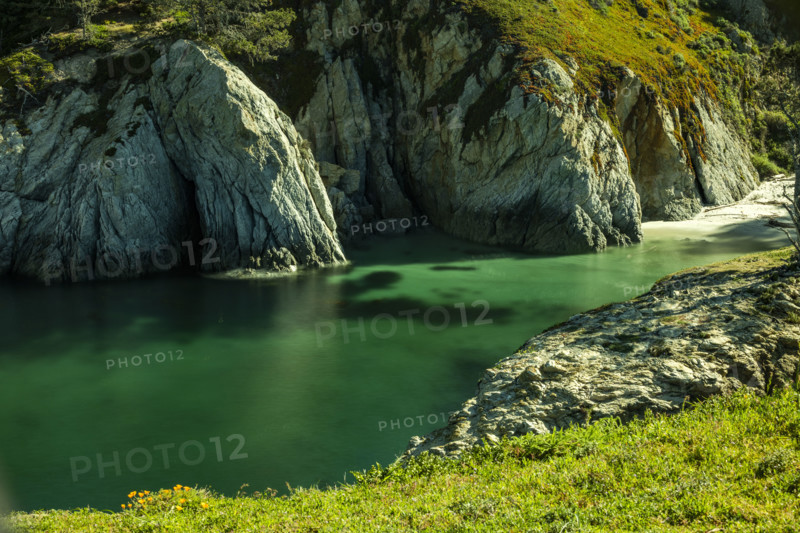 Calm water and rocks at Point Lobos State Natural Reserve