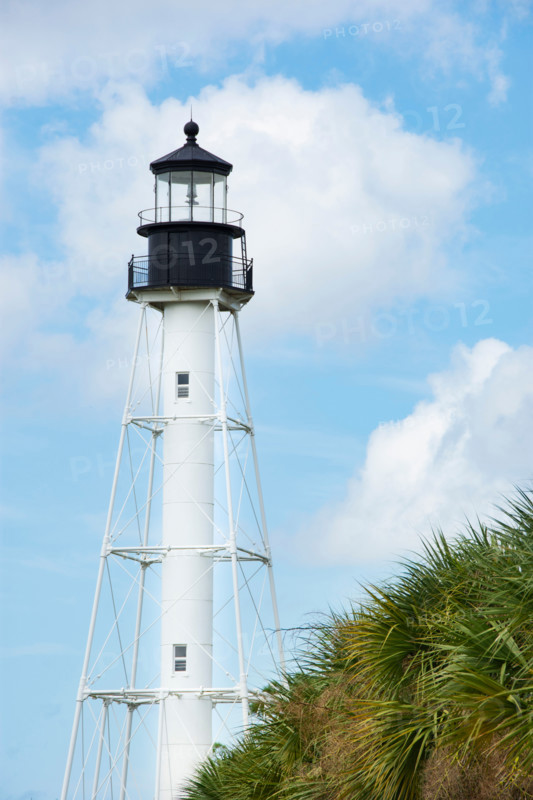 San Blas Lighthouse against sky. Port St. Joe, Florida, United States