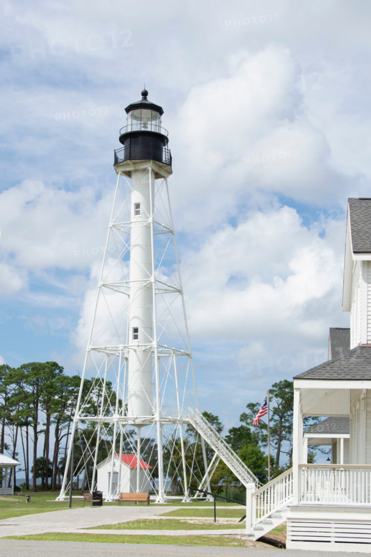 San Blas Lighthouse against sky. Port St. Joe, Florida, United States