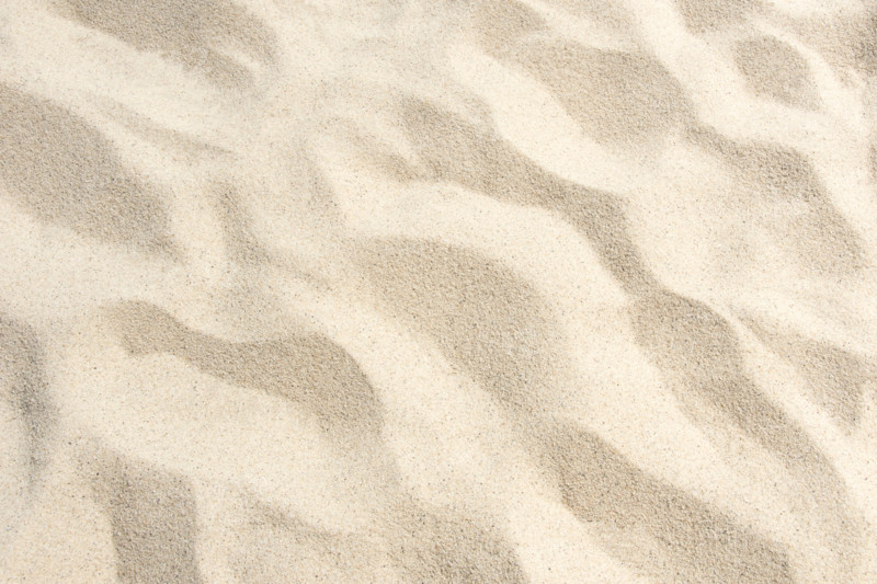 Close-up of footprints in beach sand. Nantucket, Massachusetts, United States
