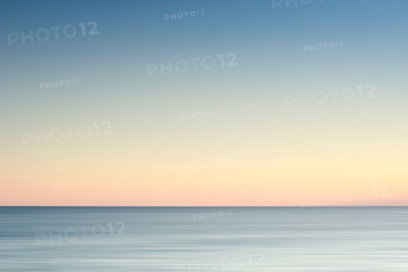 Clear sky at sunset over calm ocean. Nantucket, Massachusetts, United States