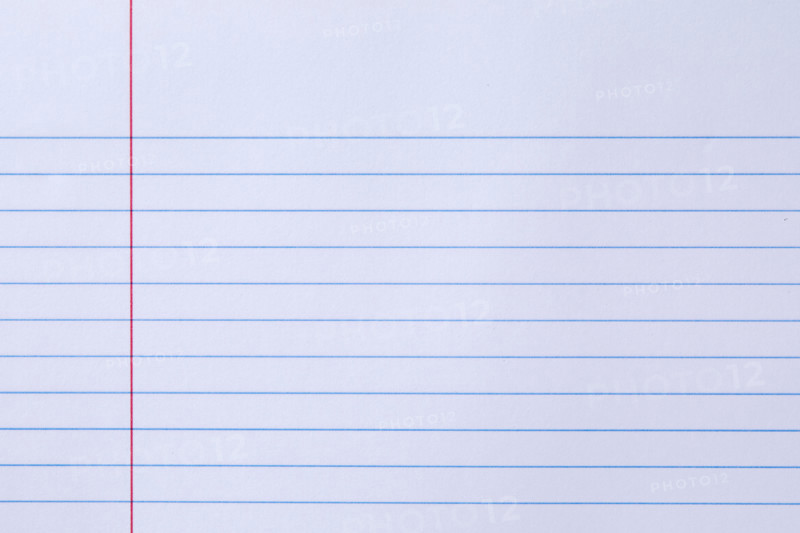 Close-up of blank lined paper. New York City, New York State, United States