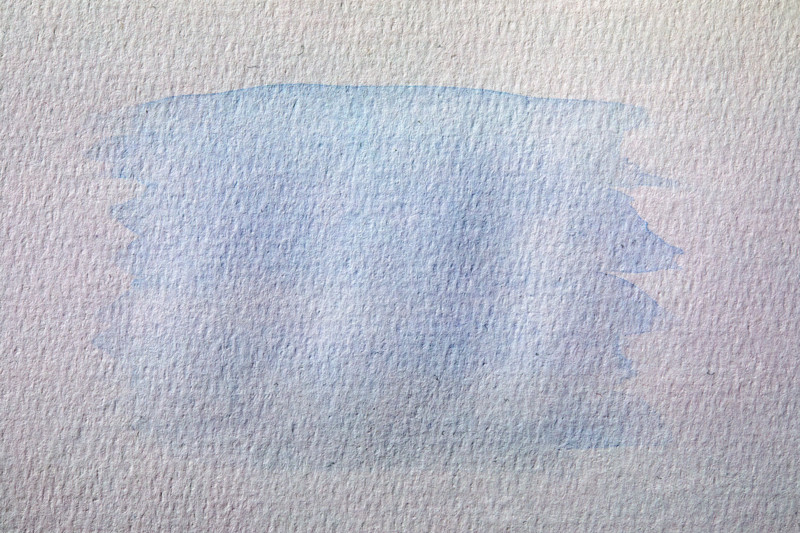 Abstract light blue watercolor on paper. New York City, New York State, United States
