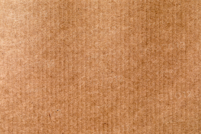 Close-up of brown corrugated cardboard. New York City, New York State, United States