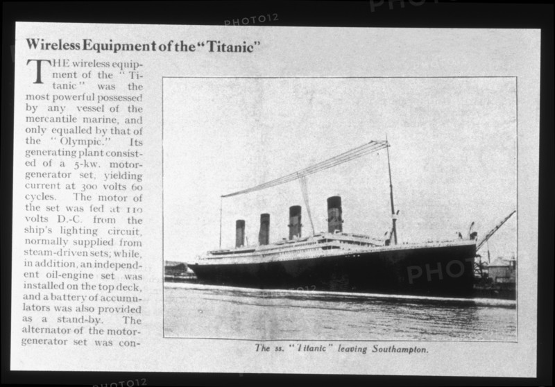 L’antenne à quatre câbles de la station radiotélégraphique du Titanic