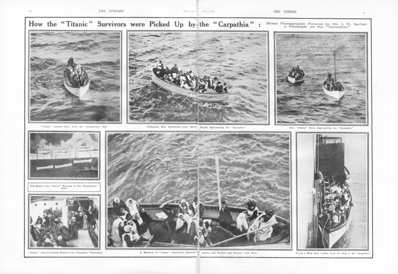 Sauvetage des survivants du RMS Titanic par l’équipage du RMS Carpathia