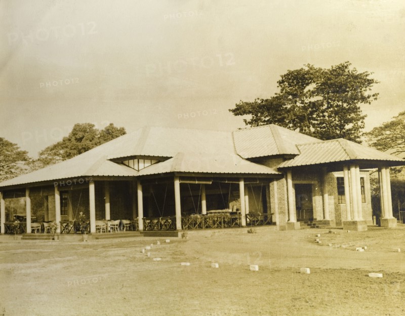 Rangoon Golf Club. The newly opened club house at the Rangoon Golf Club. Rangoon (Yangon), Burma (Myanmar), circa 1952. Yangon, Yangon, Burma (Myanmar), South East Asia, Asia.