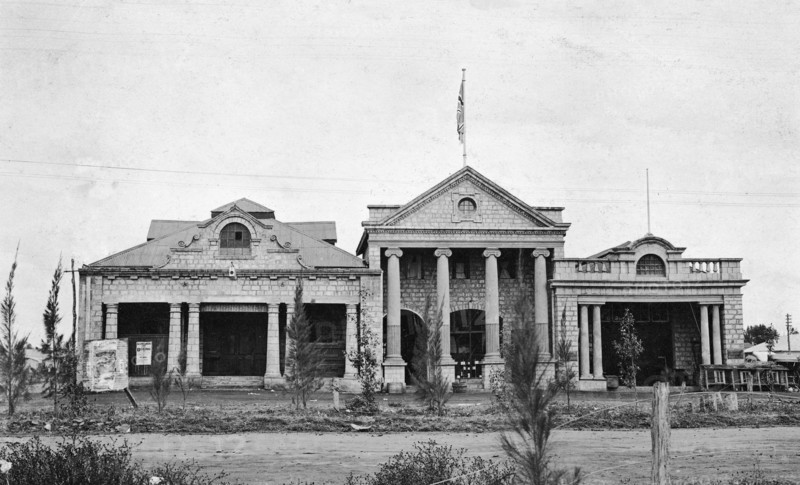 Nairobi Old Palace Theatre. The Palace Theatre used to be located on Sixth Avenue (now Kenyatta Avenue), the principal thoroughfare of Nairobi. Nairobi, British East Africa (Kenya), 1912. Nairobi, Nairobi Area, Kenya, Eastern Africa, Africa.
