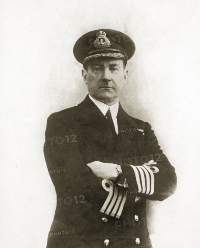 Henry W Parker. Portrait of Captain Henry W Parker, commanding aboard HMS Repulse. Location unknown, circa 1923.