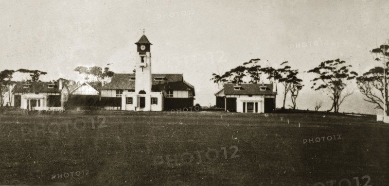 Royal Australian Naval College. Royal Australian Naval College buildings on the coast. Jervis Bay, Australia, 5-8 April 1924. Jervis Bay, New South Wales, Australia, Australia, Oceania.