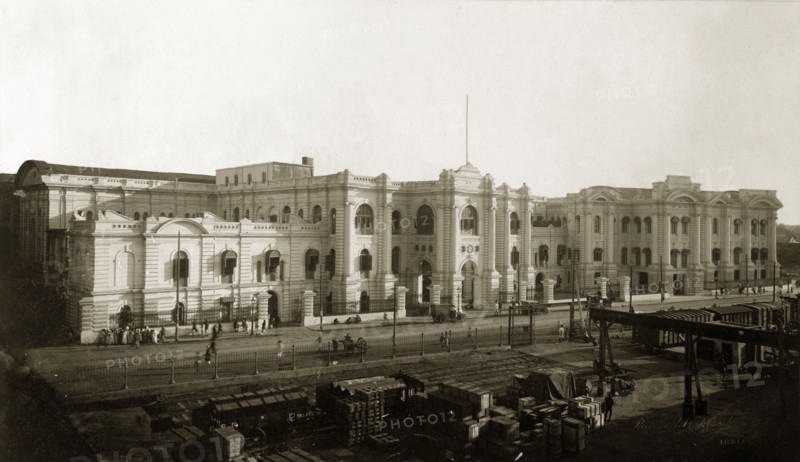 Bank of Bengal, Calcutta. The grandiose building housing the Bank of Bengal. Calcutta (Kolkata), India, circa 1905. Kolkata, West Bengal, India, Southern Asia, Asia.