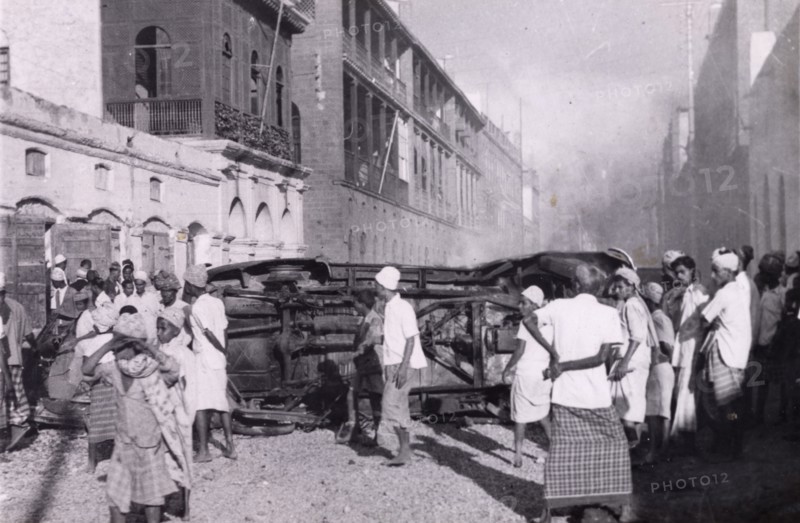 Emeutes antijuives à Aden, Yémen. Décembre 1947