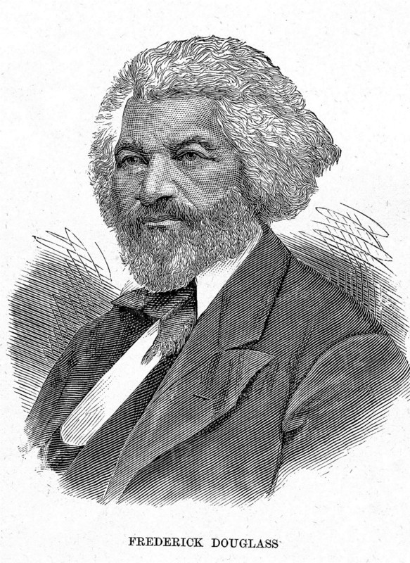 Frederick Douglass. Portrait of Frederick Douglass (1818-1895), a former African American slave who escaped slavery to become a chief campaigner for black suffrage and the abolition of slavery in America. United States of America, circa 1870. United States of America, North America, North America .