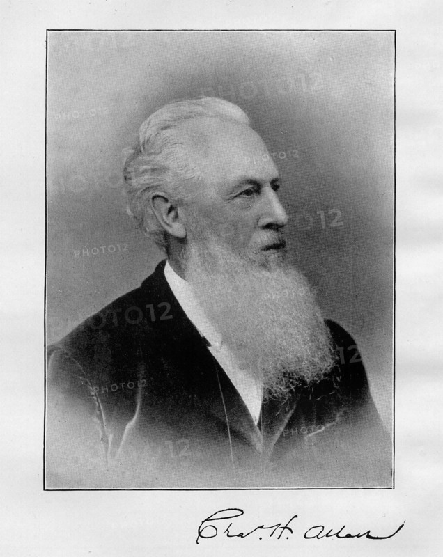 Charles H. Allen. Signed portrait of Charles H. Allen, an English Secretary of the British & Foreign Anti-Slavery Society, who resigned in 1898. England, circa 1895. England (United Kingdom), Western Europe, Europe .