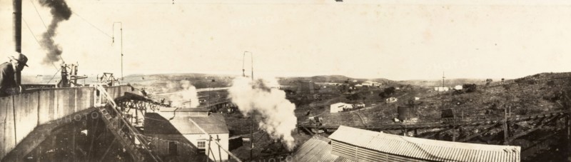 Premier Diamond Mine. View over the Premier Diamond Mine, established in 1902 by Sir Thomas Cullinan. The mine rose to prominence in 1905 when the Cullinan Diamond, the largest diamond ever recorded, was discovered there. Cullinan, Transvaal (Gauteng), South Africa, circa 1904. Cullinan, Gauteng, South Africa, Southern Africa, Africa.
