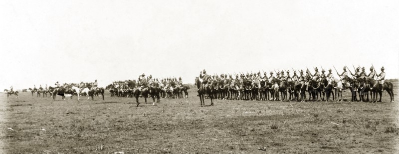 South African Constabulary parade. A mounted parade by the South African Constabulary under the command of General Robert Baden-Powell (1857-1941). South Africa, circa 1903. South Africa, Southern Africa, Africa.