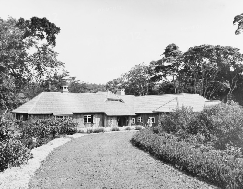 The Royal Lodge in Nyeri. The Royal Lodge in Nyeri, presented to Princess Elizabeth and the Duke of Edinburgh by the people of Kenya in 1952. The royal couple's official tour of Kenya was cut unexpectedly short by the death of King George VI on 6 February, and they left the country before visiting the lodge. Nyeri, Kenya, February 1952. Nyeri, Central (Kenya), Kenya, Eastern Africa, Africa.
