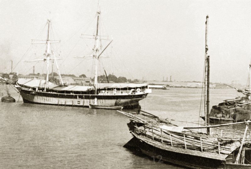 A Malabar schooner at Colombo. A Malabar schooner, designed by American naval architect John Alden, is moored in a harbour at Colombo. Colombo, Ceylon (Sri Lanka), January 1939. Colombo, West (Sri Lanka), Sri Lanka, Southern Asia, Asia.