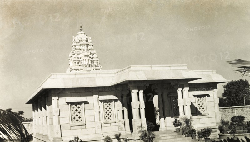 Christukula Ashram, Tiruppattur. View of the church of Christukula Ashram (Family of Christ Ashram), a Protestant church founded by European missionaries. Tiruppattur, Madras Presidency (Tamil Nadu), India, circa 1937., Tamil Nadu, India, Southern Asia, Asia.