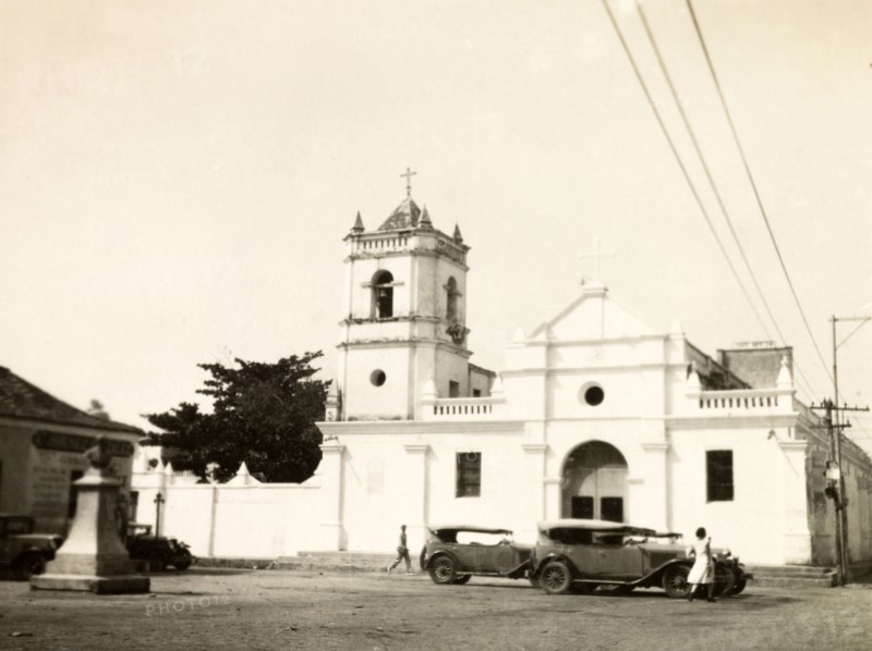 Santa Marta Cathedral. Santa Marta Cathedral, a Spanish colonial building completed in 1766. Santa Marta, Colombia, circa 1931. Santa Marta, Colombia, Colombia, South America, South America .
