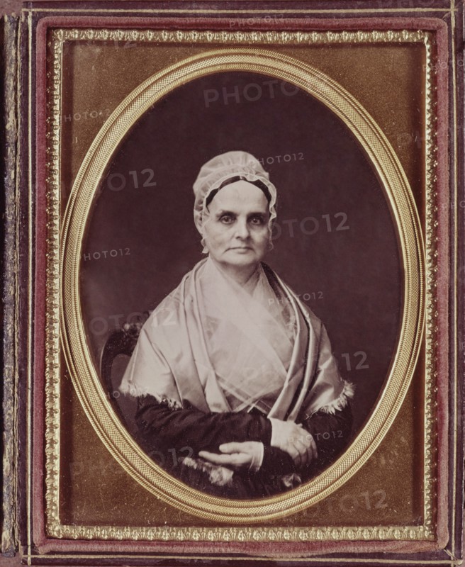 Lucretia Mott c. 1850. Artist unidentified