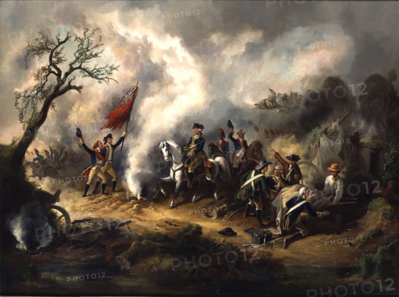 Battle of Monmouth, June 28, 1778.  Artist unidentified