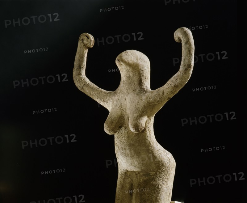 Statuette of a woman   Bird deity