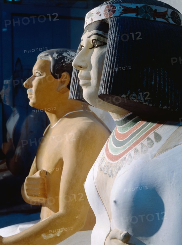 Statues of Prince Rahotep and his wife Nofret