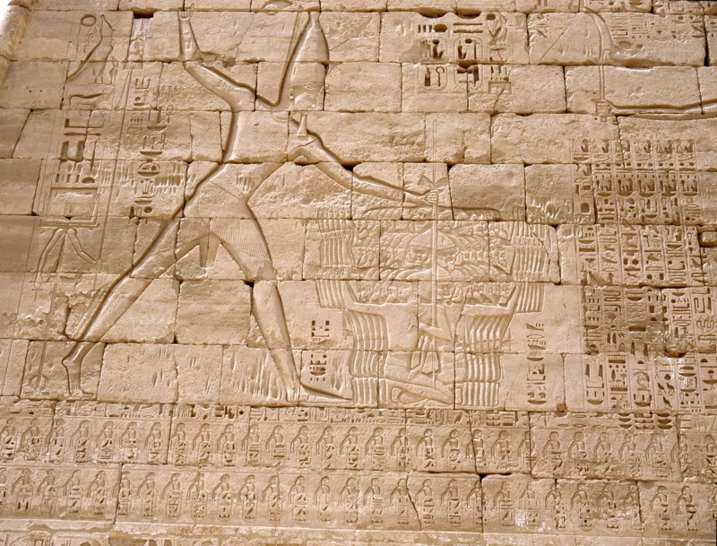Relief from Ramessess III mortuary temple