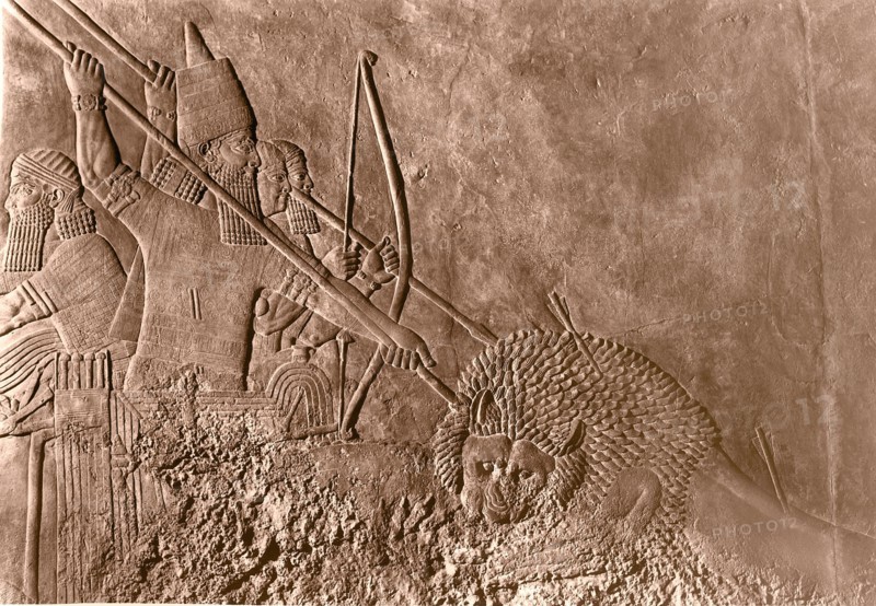 Stone relief from the Palace of Ashurbanipal