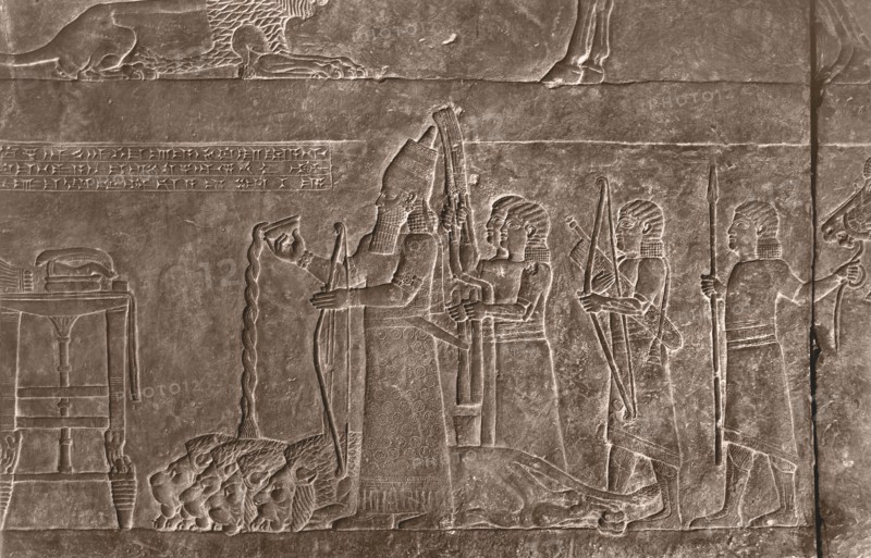 Stone relief from the Palace of Ashurbanipal