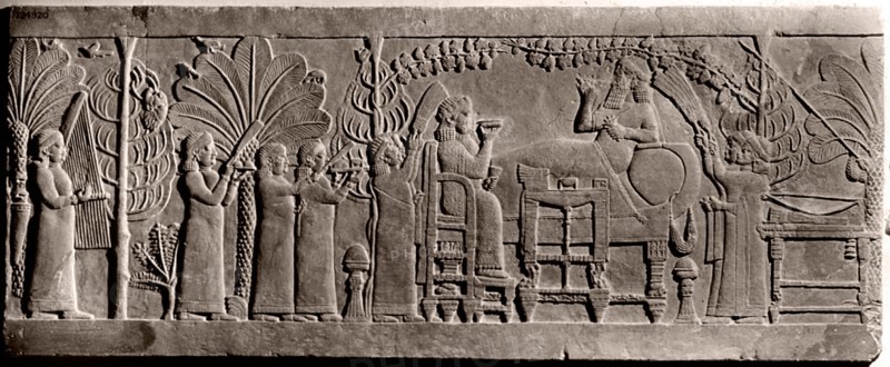 Stone relief from the palace of Ashurbanipal