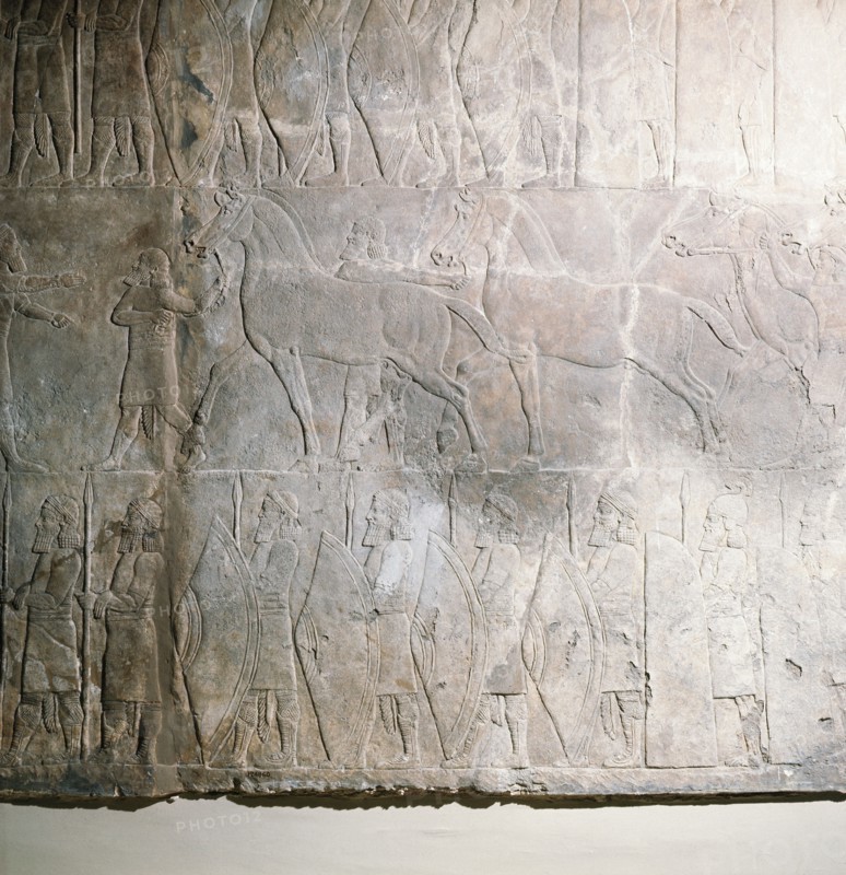 Stone relief from the palace of Ashurbanipal