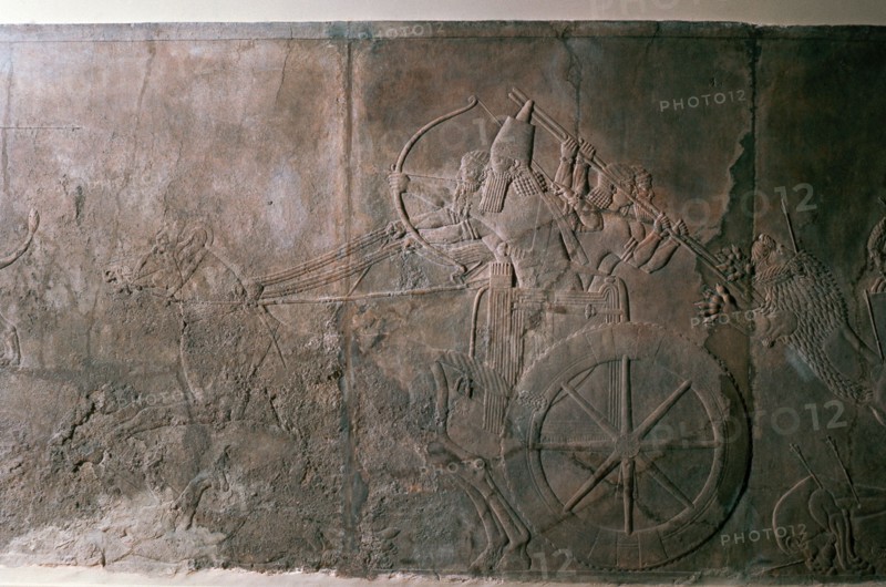 Stone relief from the palace of Ashurbanipal