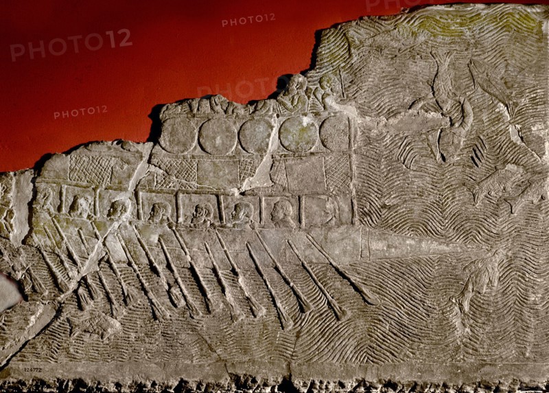 Stone relief from the palace of king Sennacherib