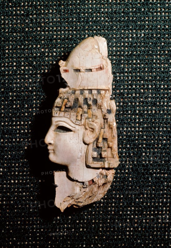 Ivory head found in the palace of Nimrud