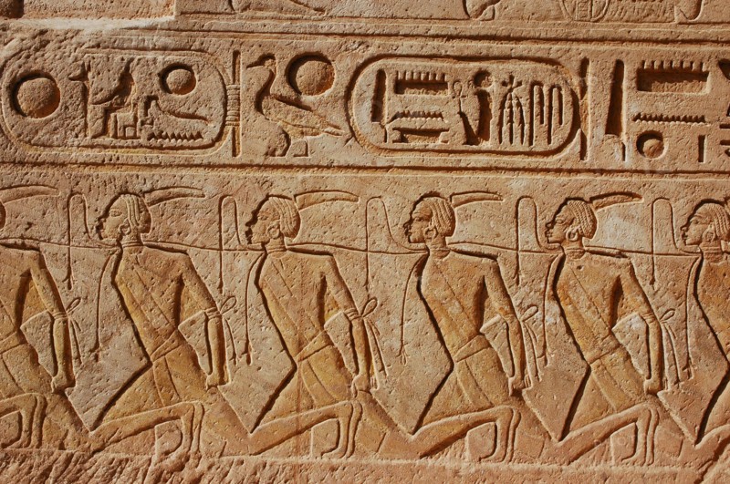 Abu Simbel, built as a lasting monument to Ramses II and his wife Queen Nefertari and to commemorate his victory at the battle of Kadesh