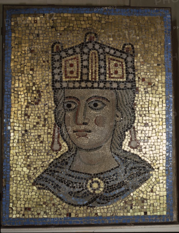 A fragment of a mosaic from the apse of Ecclesia Romana the first basilica of St Peter in the Vatican commissioned by Pope Innocent III (1198   1216)