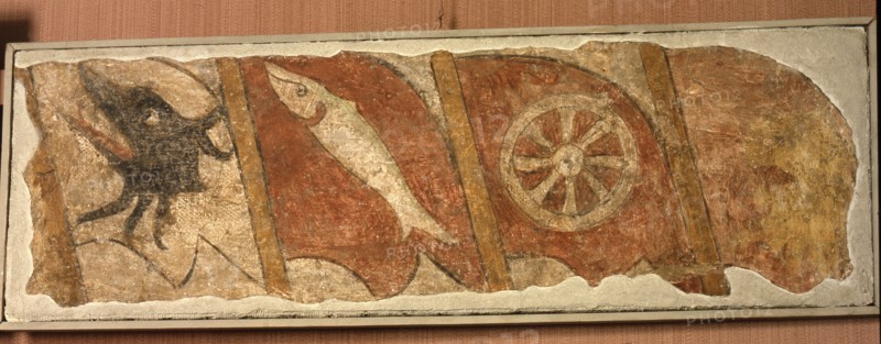 Banners of the districts (rione) of central Rome, from the facade of Palazzo Senatorio