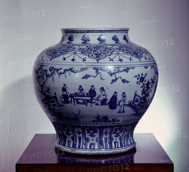Blue and white ware ceramic