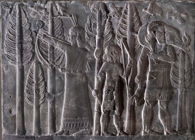Stone relief from the palace of Sargon