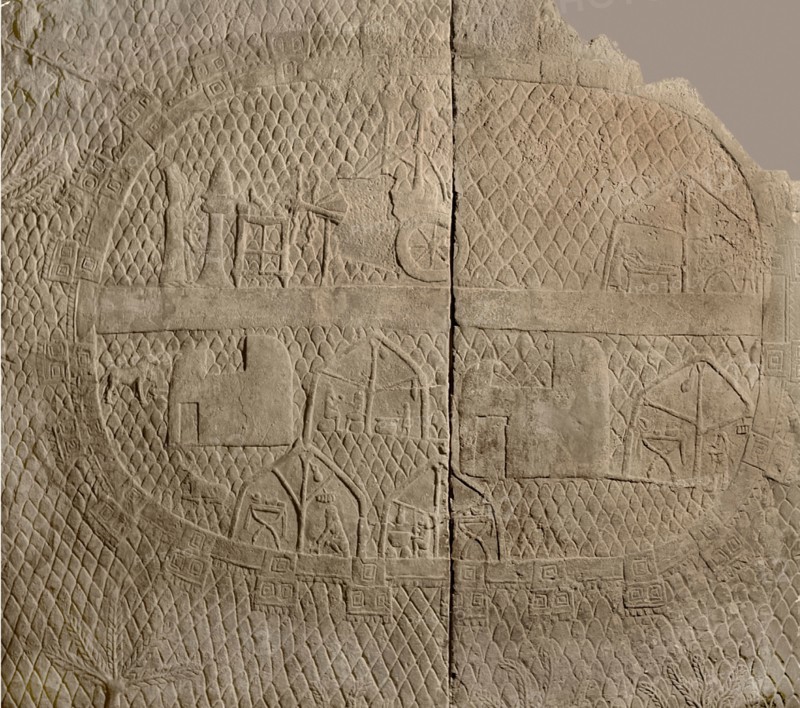 Stone relief from the palace of Sennacherib in Nineveh