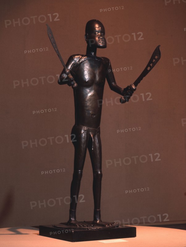 This almost life size altar image is of the cult god Gu, to whom was attributed the ultimate power in life and death