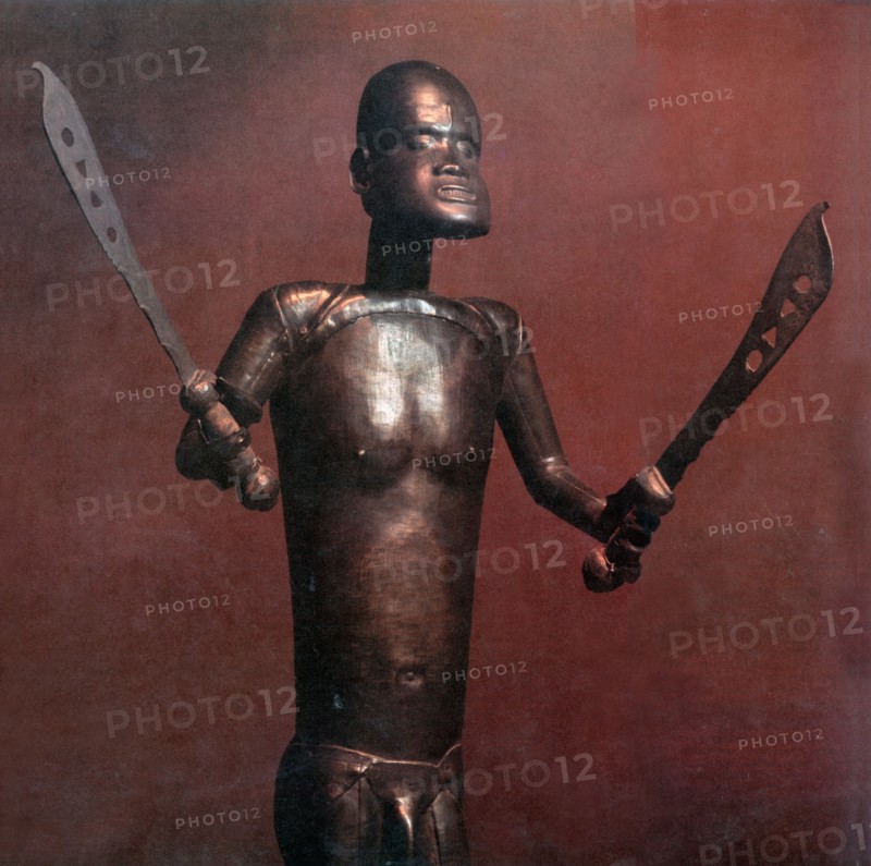 This almost life size altar image is of the cult god Gu, to whom was attributed the ultimate power in life and death