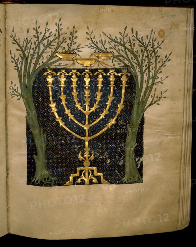 Detail from the Cervera Bible, MS Hebr 72