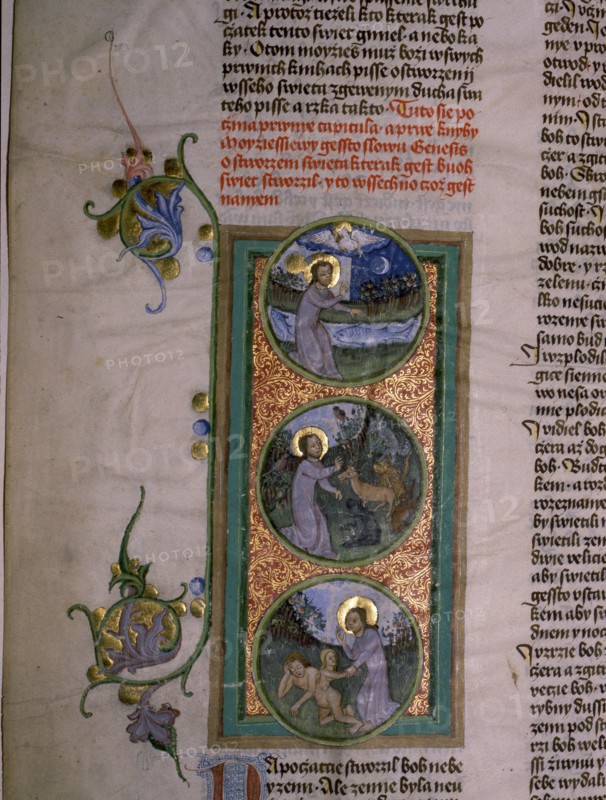 A vignette from the Olomouc Bible
