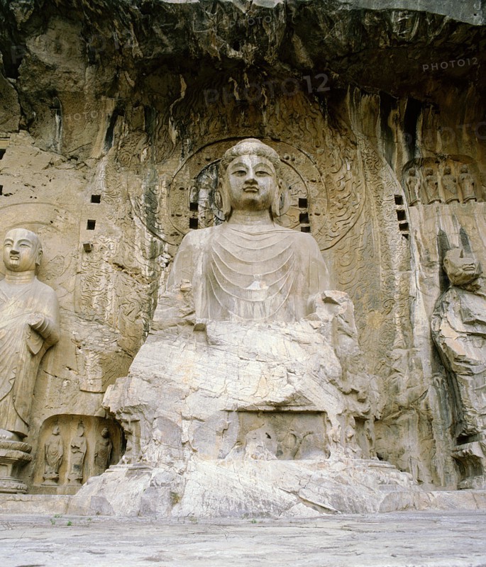 The Longmen cave temple complex at Luoyang