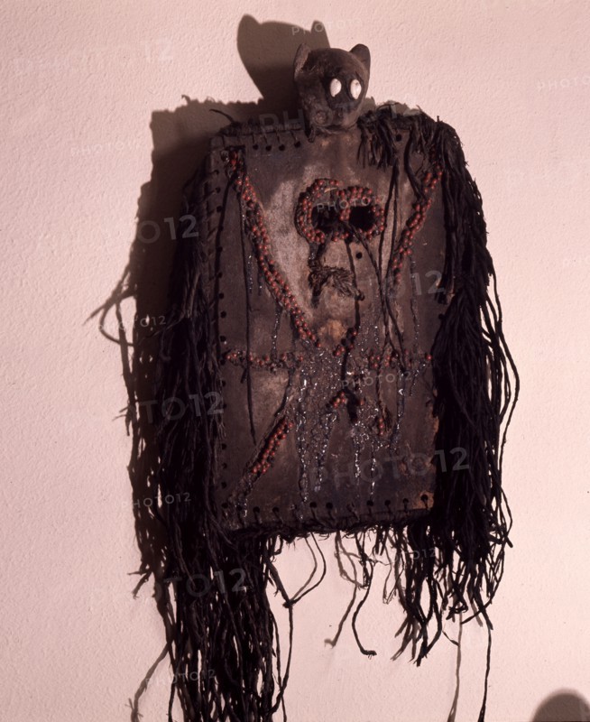 A mask known as loniaken worn during male initiations, which took place only once each generation