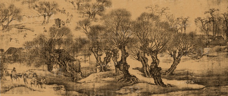 A detail of a scroll called Going Up the River at the Qingming (Spring) Festival by Zhang Zeduan